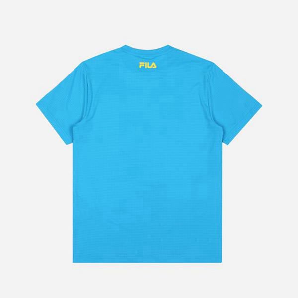 Camisetas Manga Corta Fila Hombre Turquesa - Aqua Time S/S - España 674985QOV